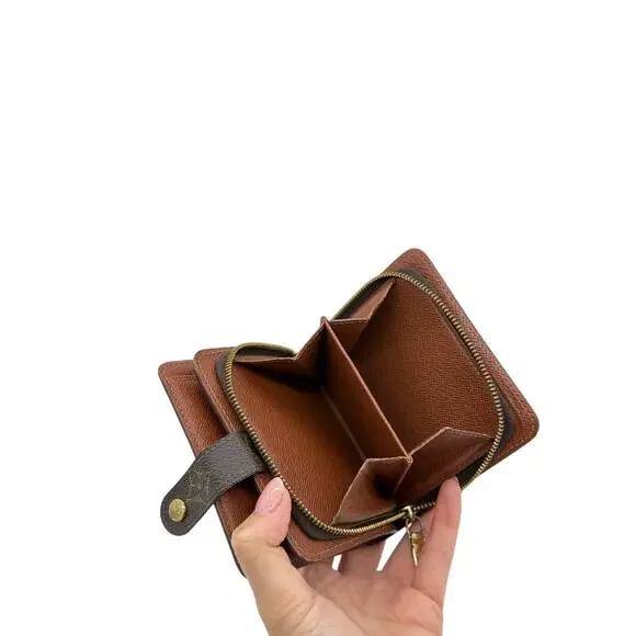 KT023: Louis Vuitton Monogram Bi-Fold Compact Wallet*COA - Picture 4 of 7